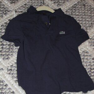 Boys Lacoste Navy Polo Size 8